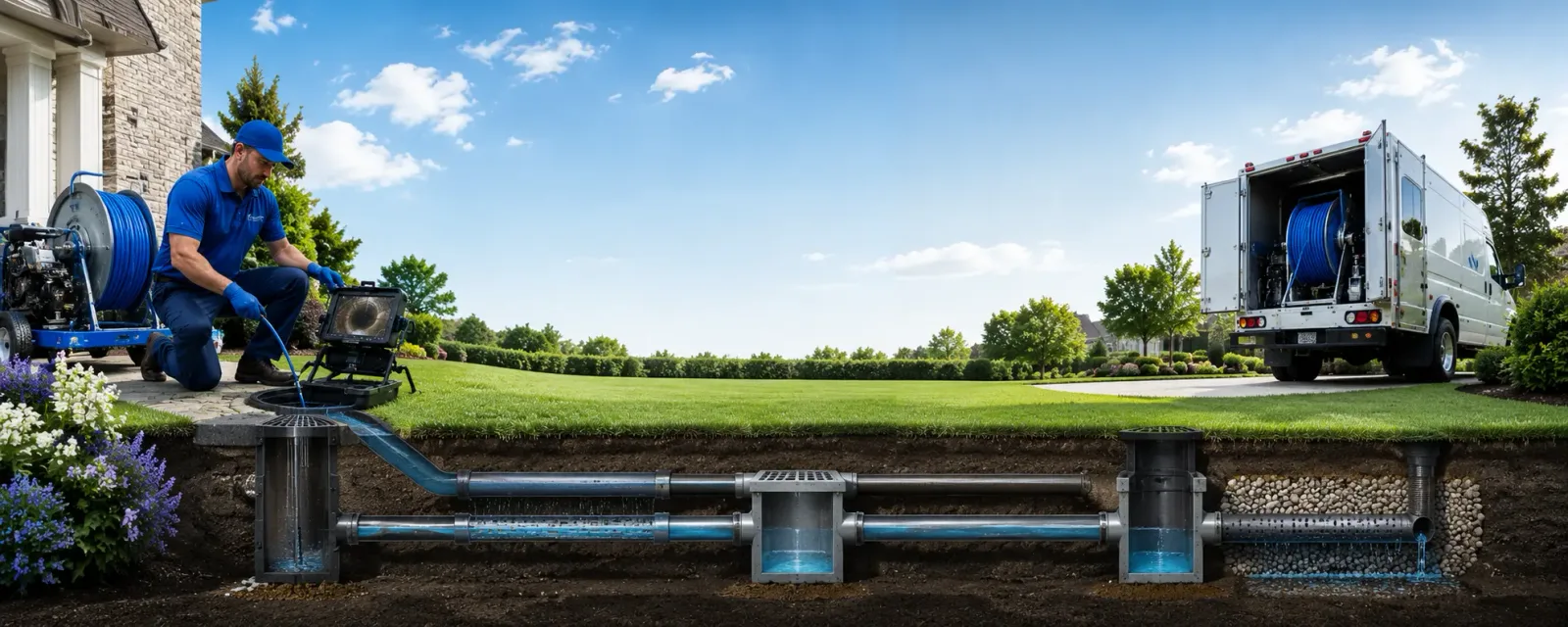 Outdoor drain cleaning information for Wellsville, OH